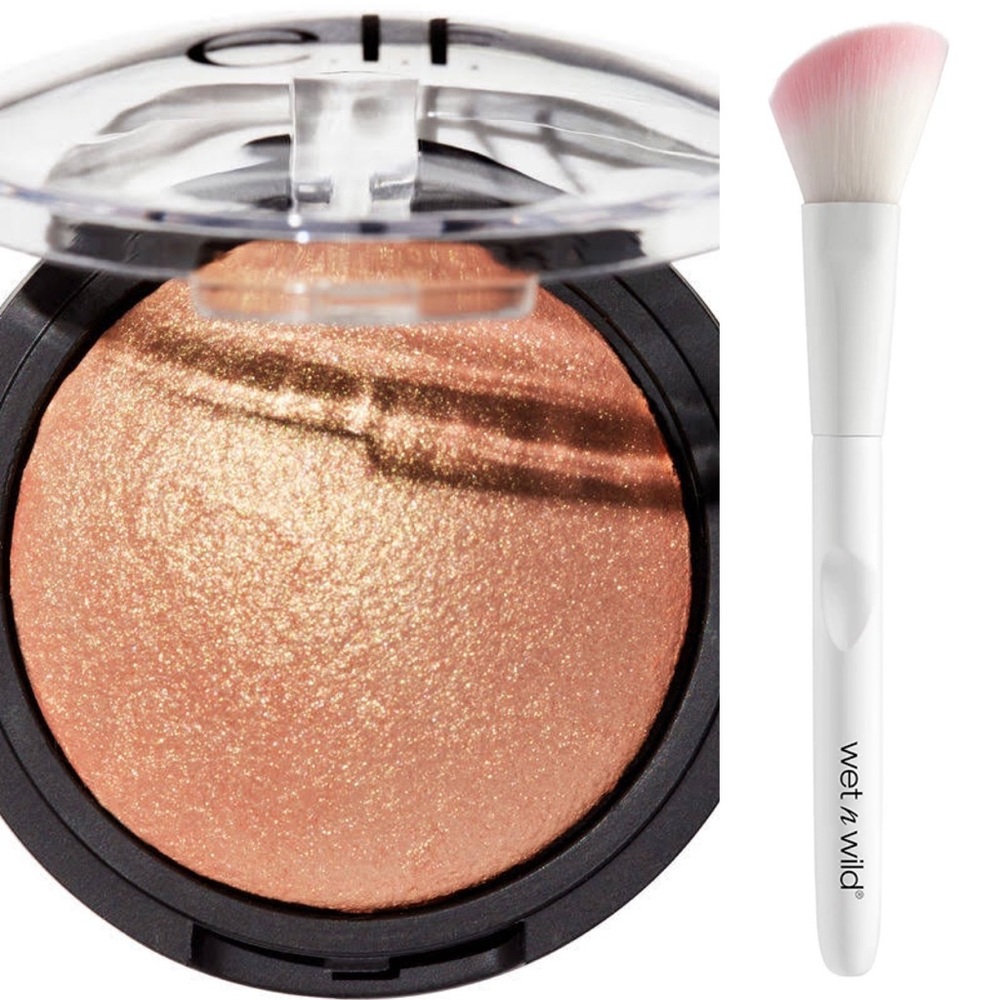 NWT ELF highlighter and brush